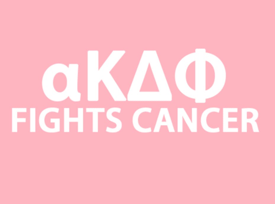 2018 alpha Kappa Delta Phi Sorority - Raising money to fight breast cancer